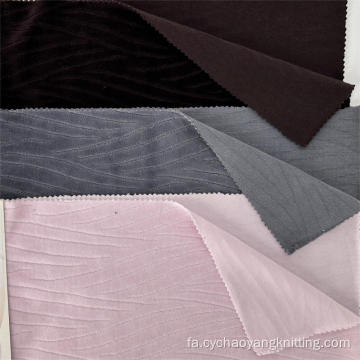 پارچه بافتنی پلی استر مخملی چاپ شده